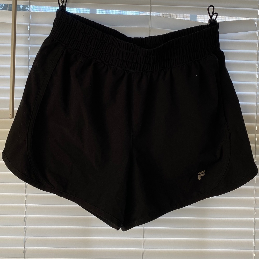 Black Lined Running Shorts